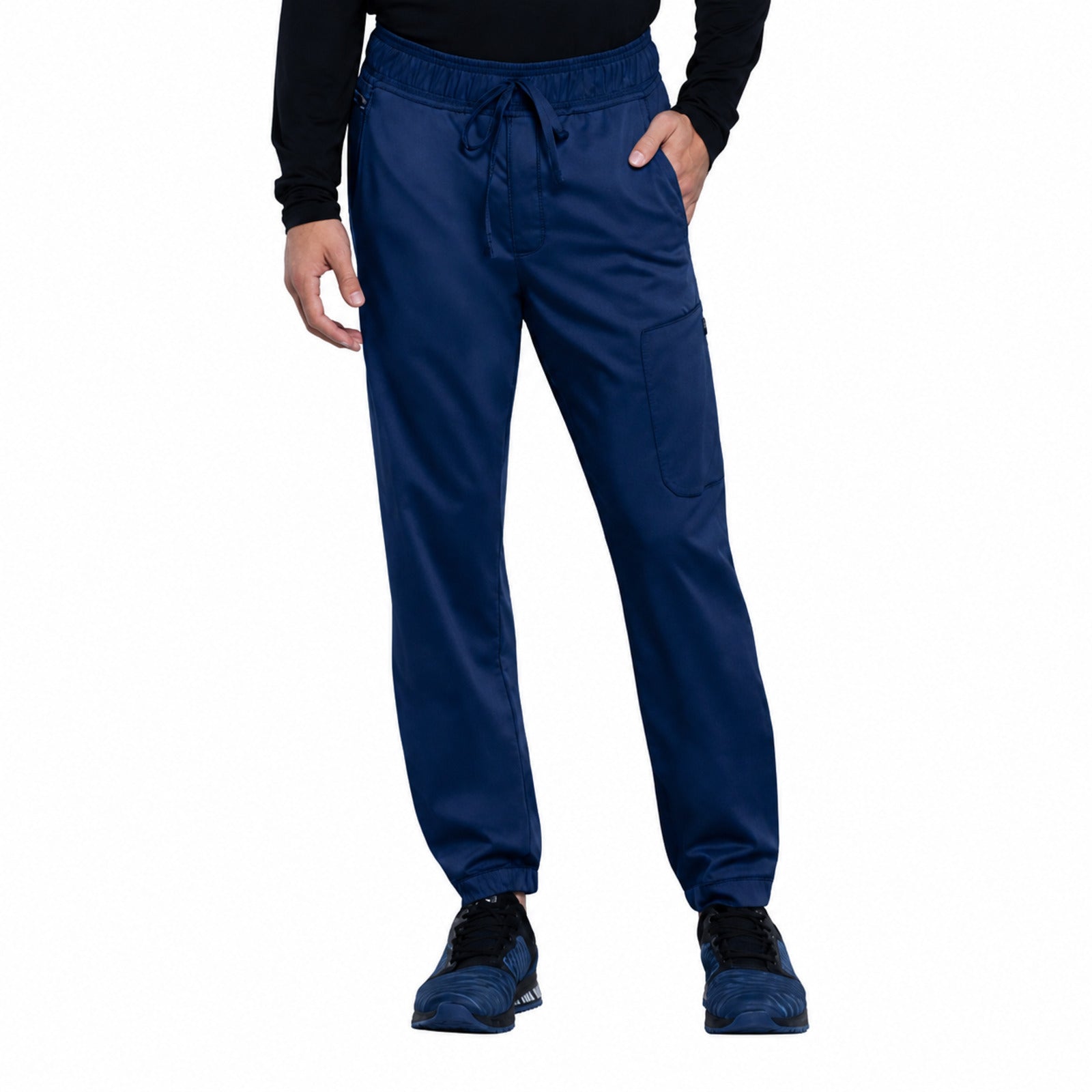 Pantalón quirúrgico jogger Cherokee WW012 Azul marino para hombre, vista 1 de la prenda | color:azul-marino