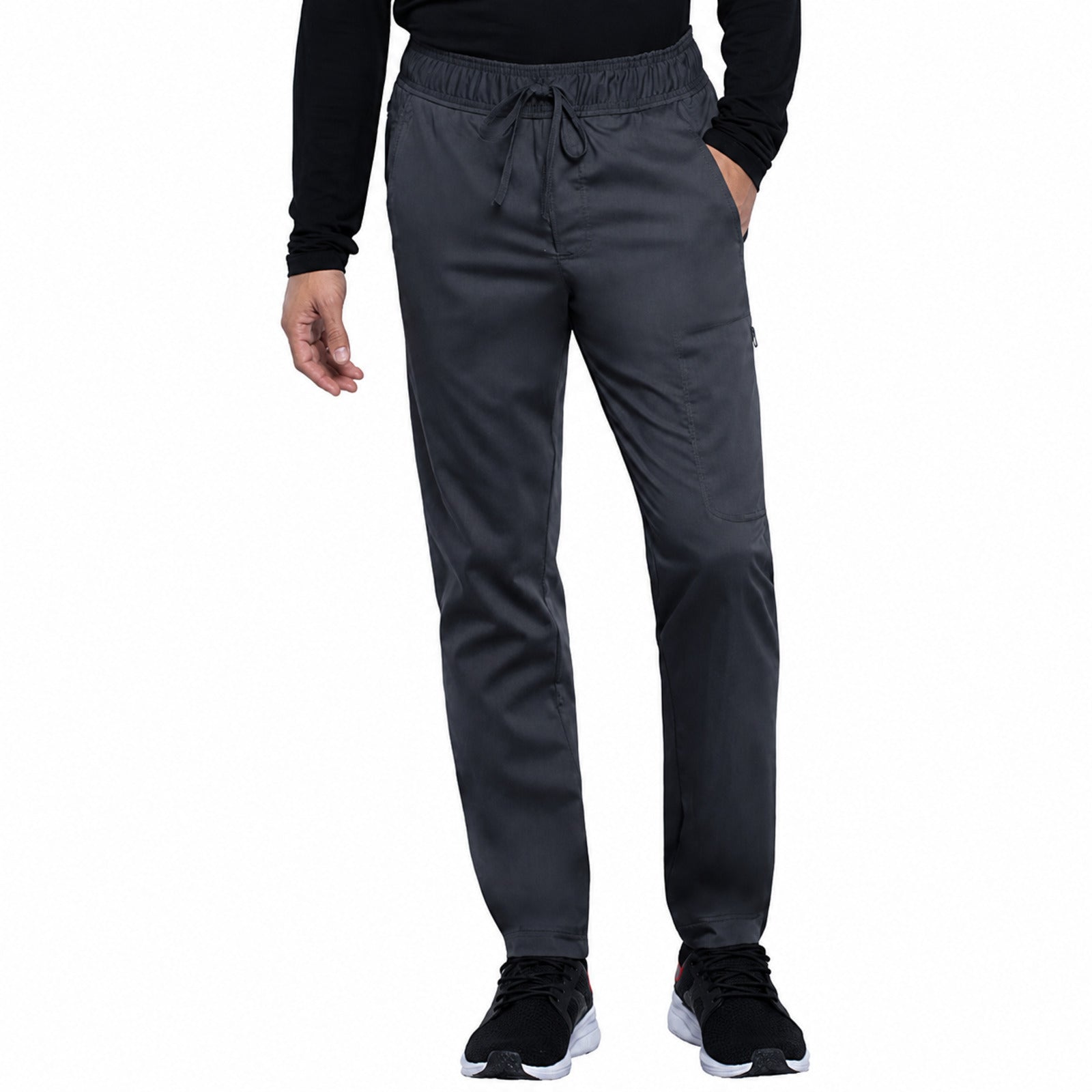Pantalón quirúrgico jogger Cherokee WW012 Gris Oxford para hombre, vista 1 de la prenda | color:gris-oxford