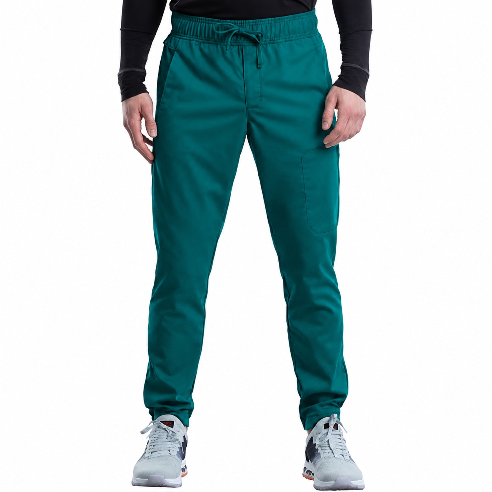Pantalón quirúrgico jogger Cherokee WW012 Verde botella para hombre, vista 1 de la prenda | color:verde-botella