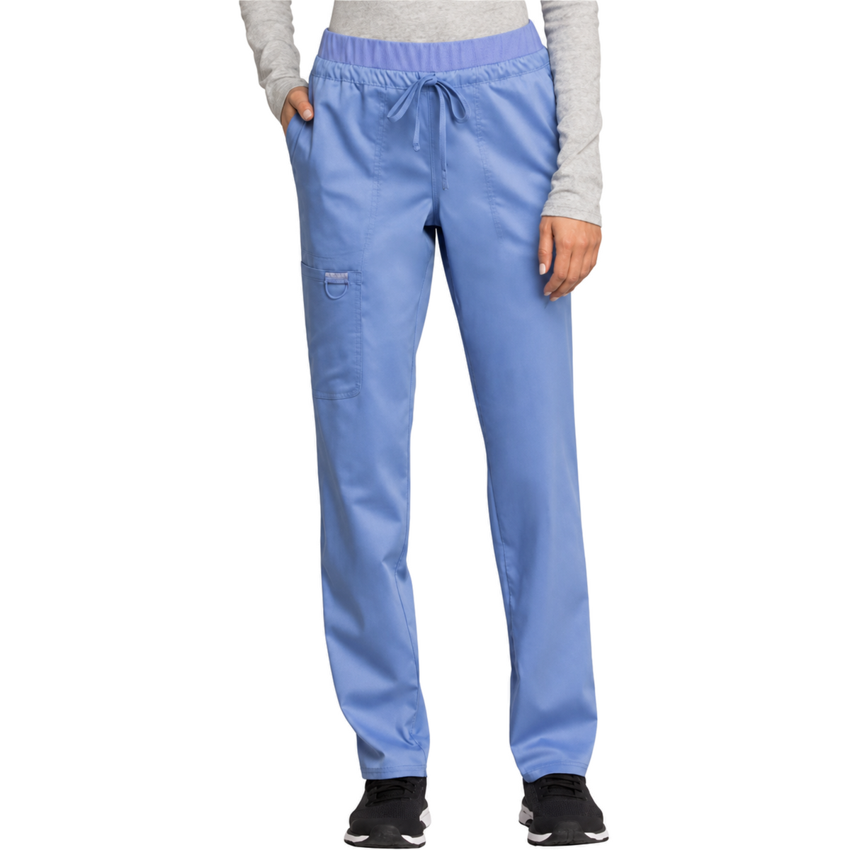 Pantalón quirúrgico Cherokee WW105 para mujer Azul cielo, frente | color:azul-cielo