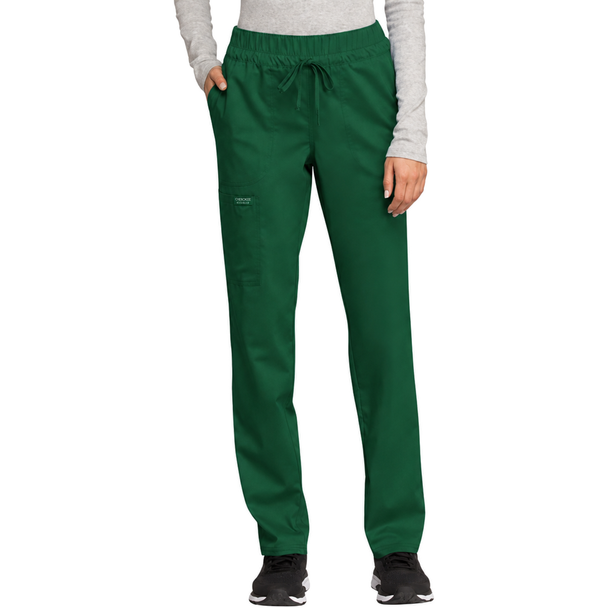 Pantalón quirúrgico Cherokee WW105 para mujer Hunter, frente | color:hunter