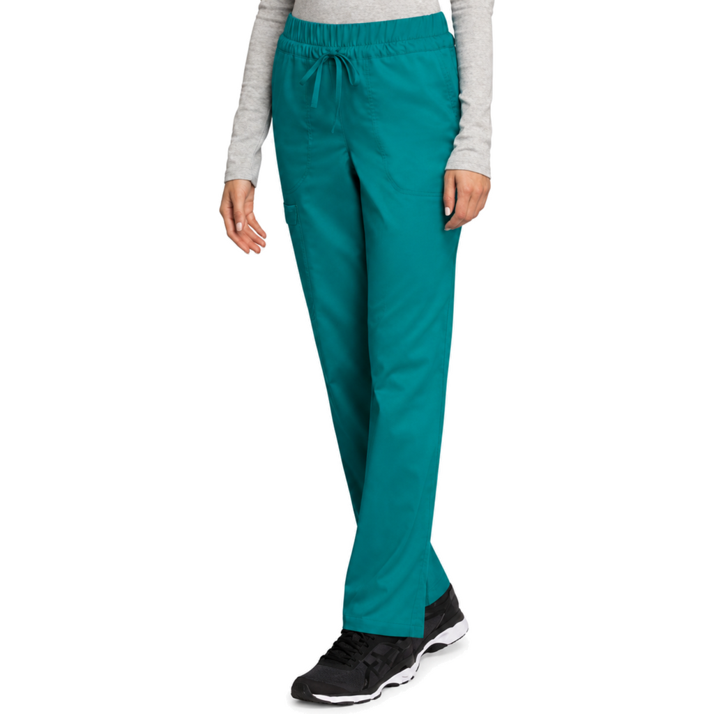 Pantalón quirúrgico Cherokee WW105 para mujer Jade, frente pose