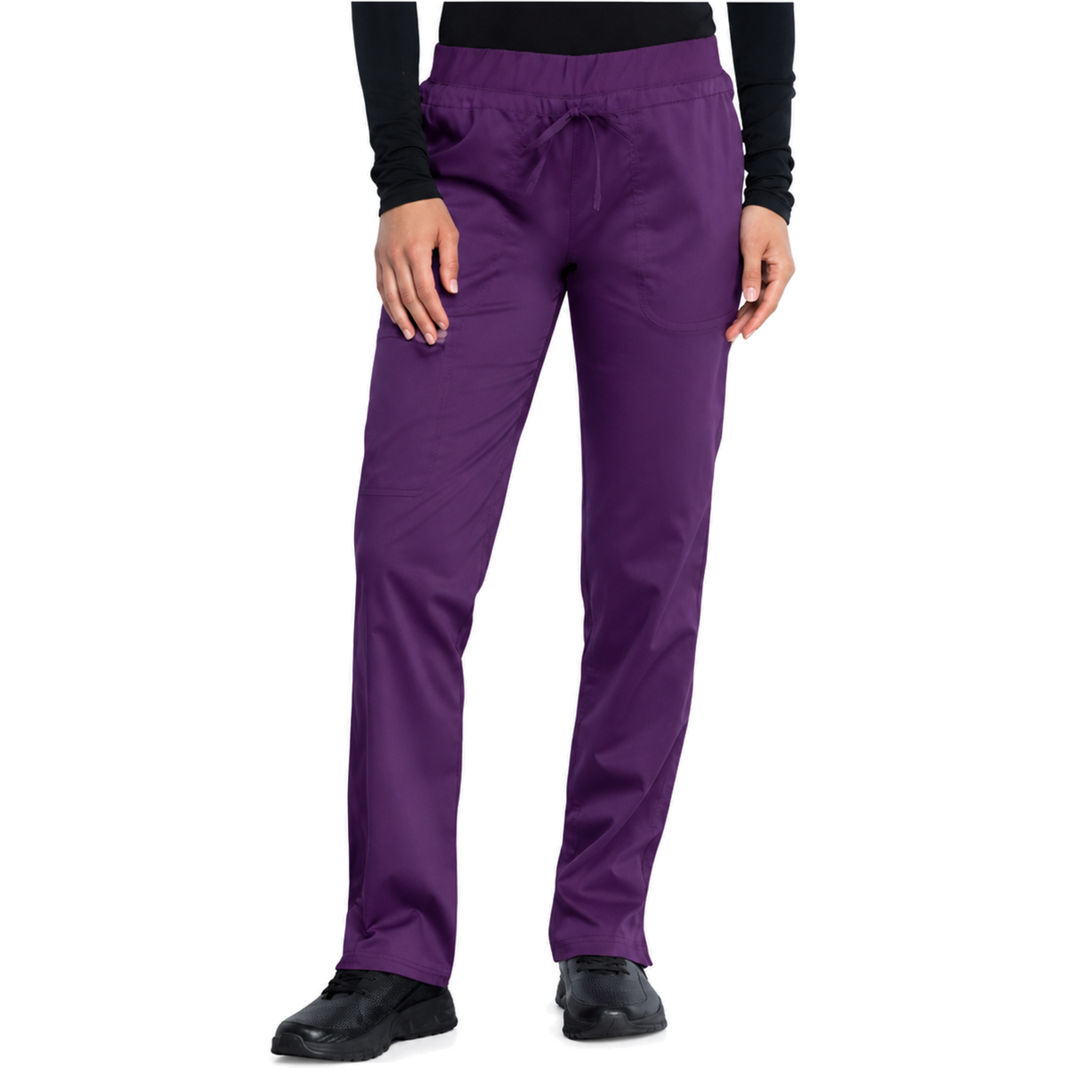 Pantalón quirúrgico Cherokee WW105 para mujer Morado, frente | color:morado