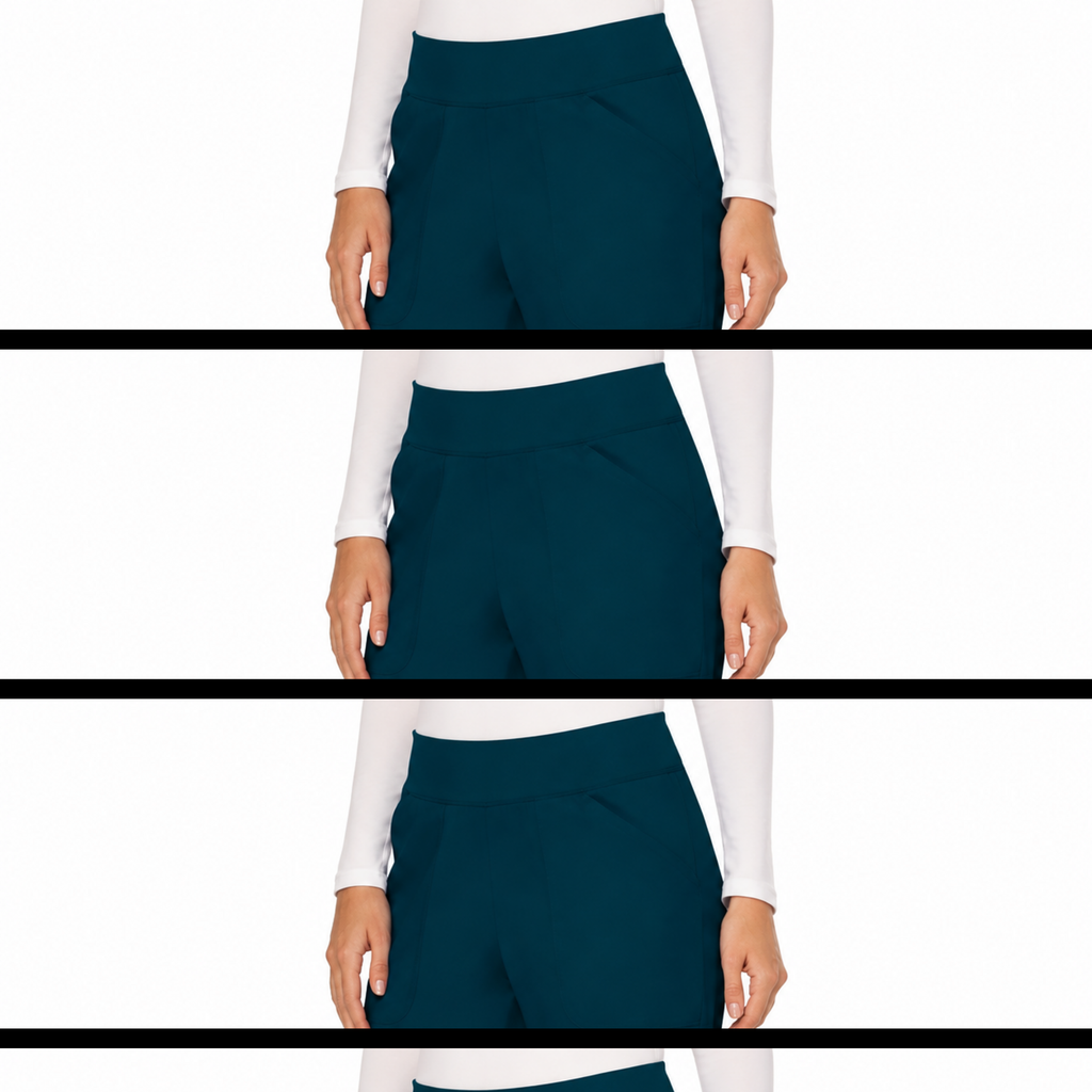 Cherokee WW110 pantalón quirúrgico mujer color Azul Caribe - vista frontal inclinada