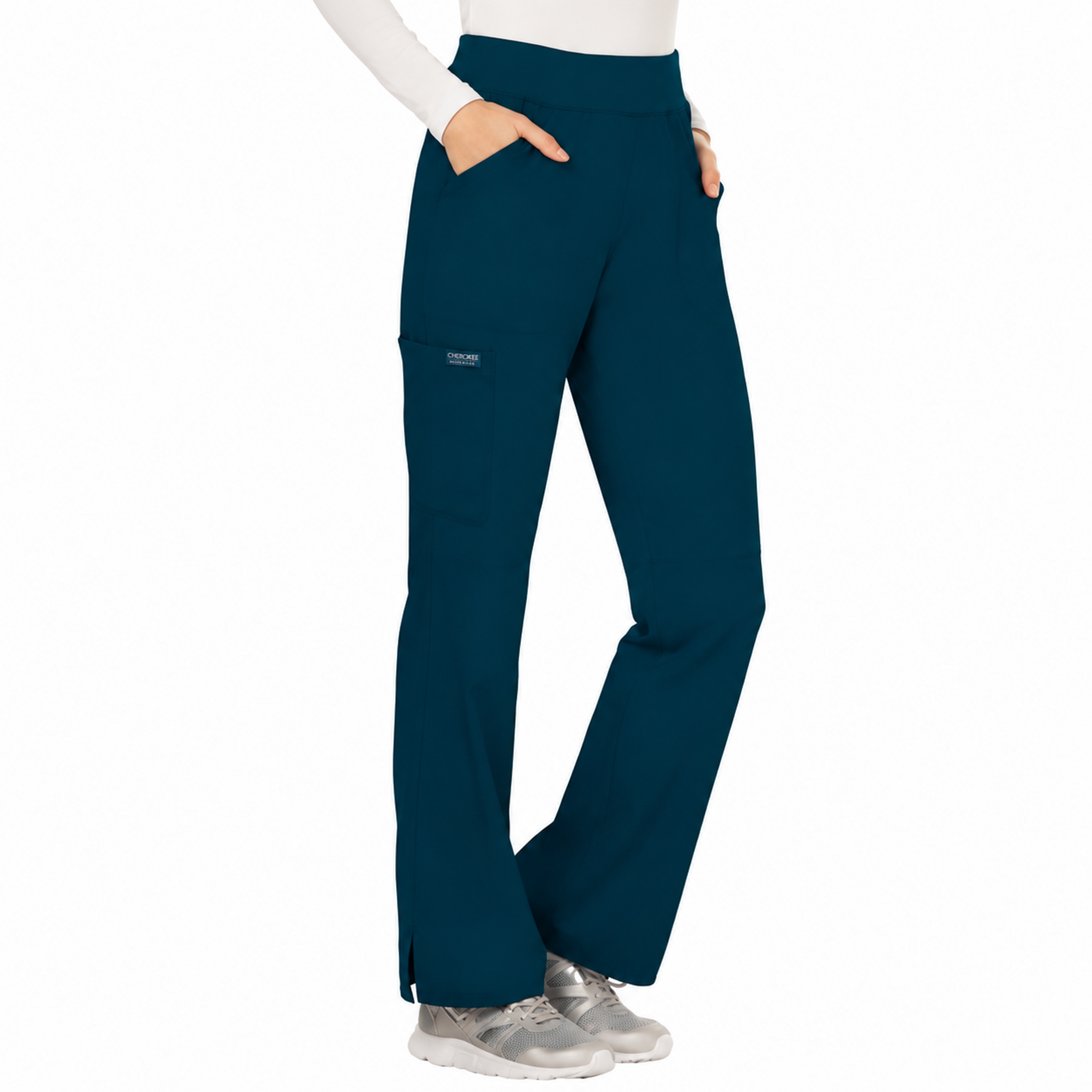 Cherokee WW110 pantalón quirúrgico mujer color Azul Caribe - pose