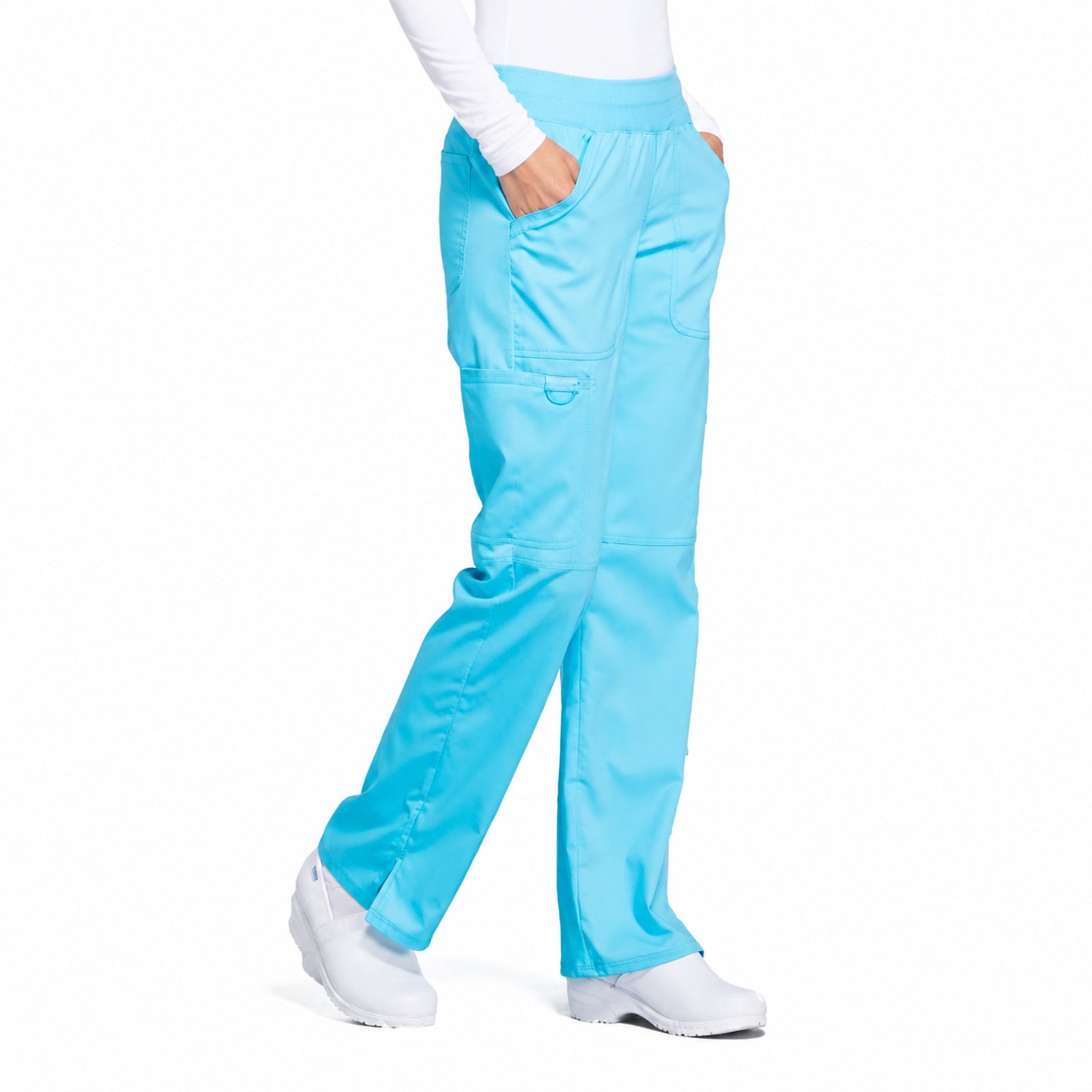 Cherokee WW110 pantalón quirúrgico mujer color Turquesa - pose