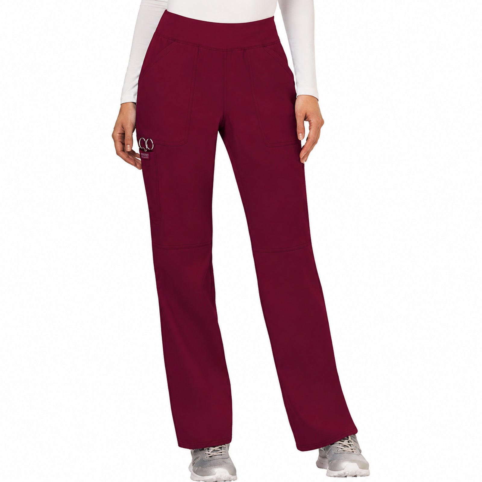 Cherokee WW110 pantalón quirúrgico mujer color Vino - frente