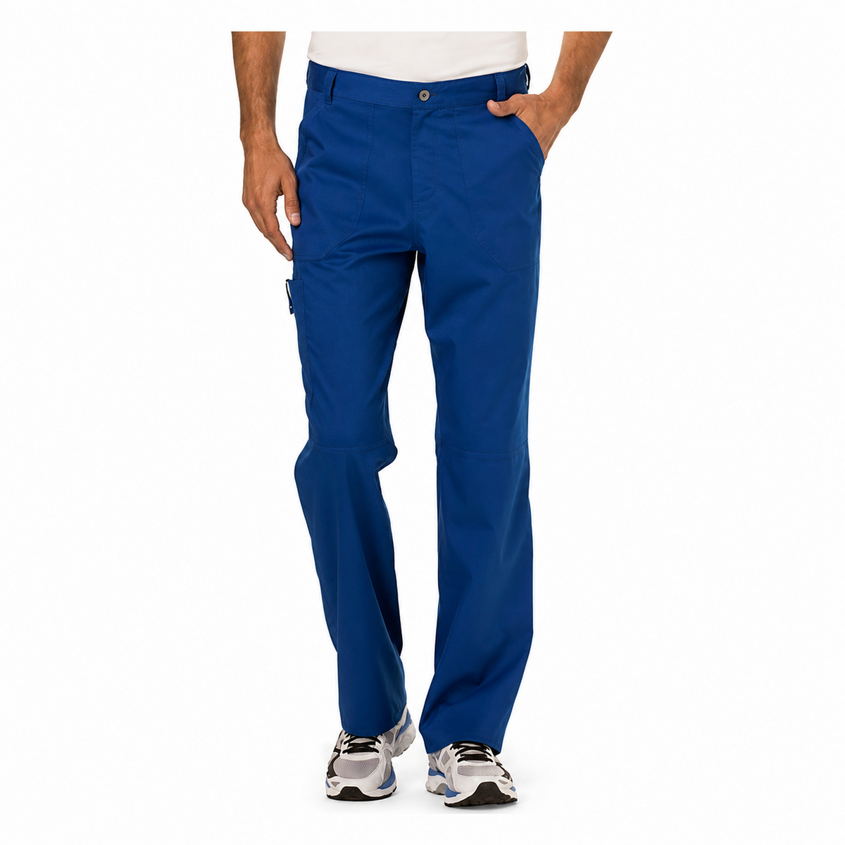 Pantalón quirúrgico Cherokee WW140 para hombre galaxy blue, vista frontal | color:galaxy-blue