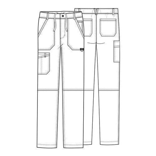 Pantalón quirúrgico Cherokee WW140 Uva para hombre, vista 5 de la prenda | color:grp-uva