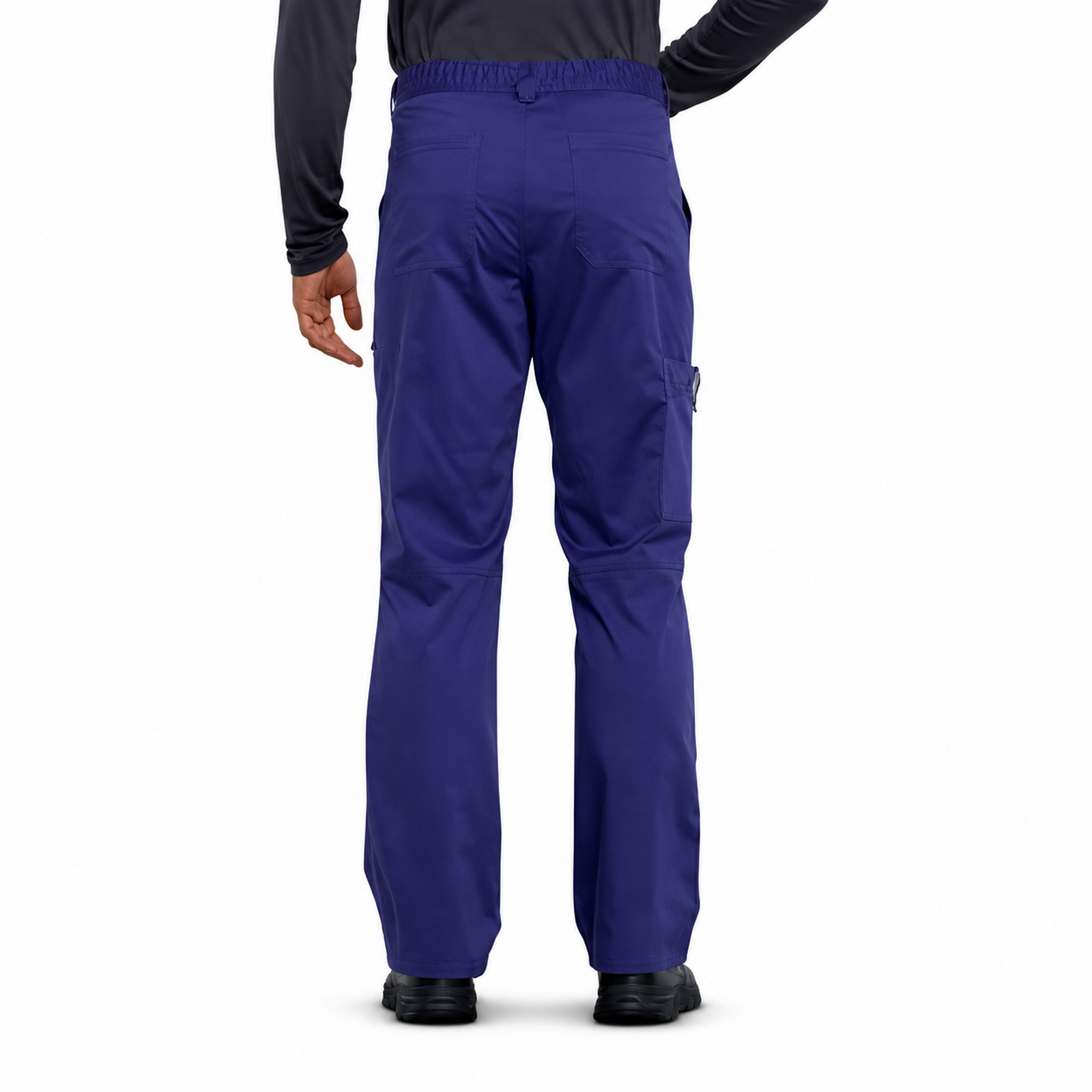Pantalón quirúrgico Cherokee WW140 para hombre uva, vista posterior | color:uva