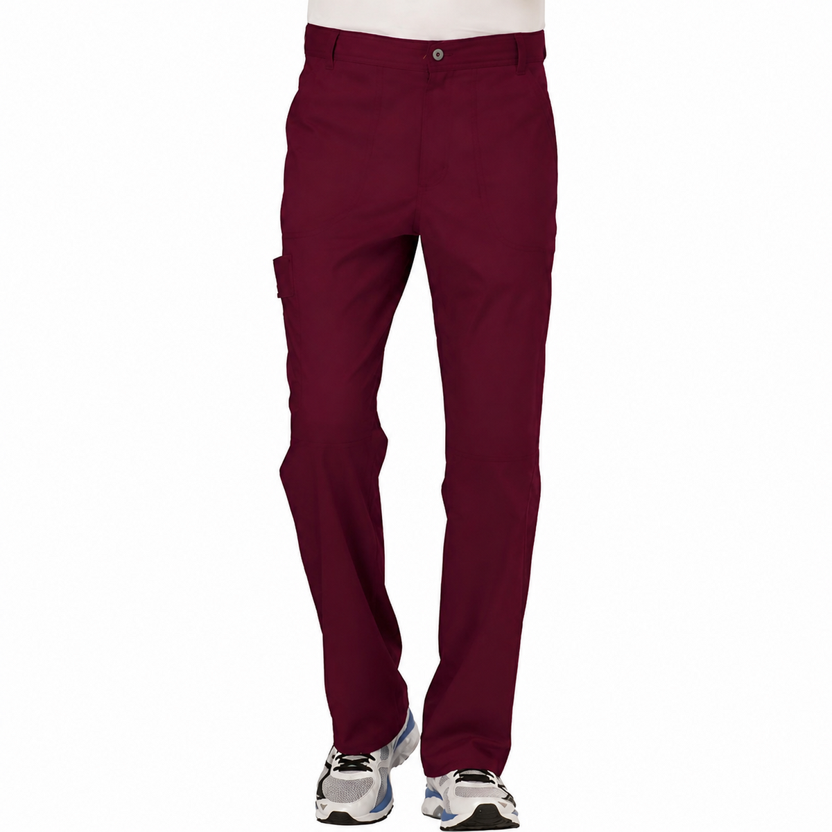 Pantalón quirúrgico Cherokee WW140 para hombre vino, vista frontal | color:vino