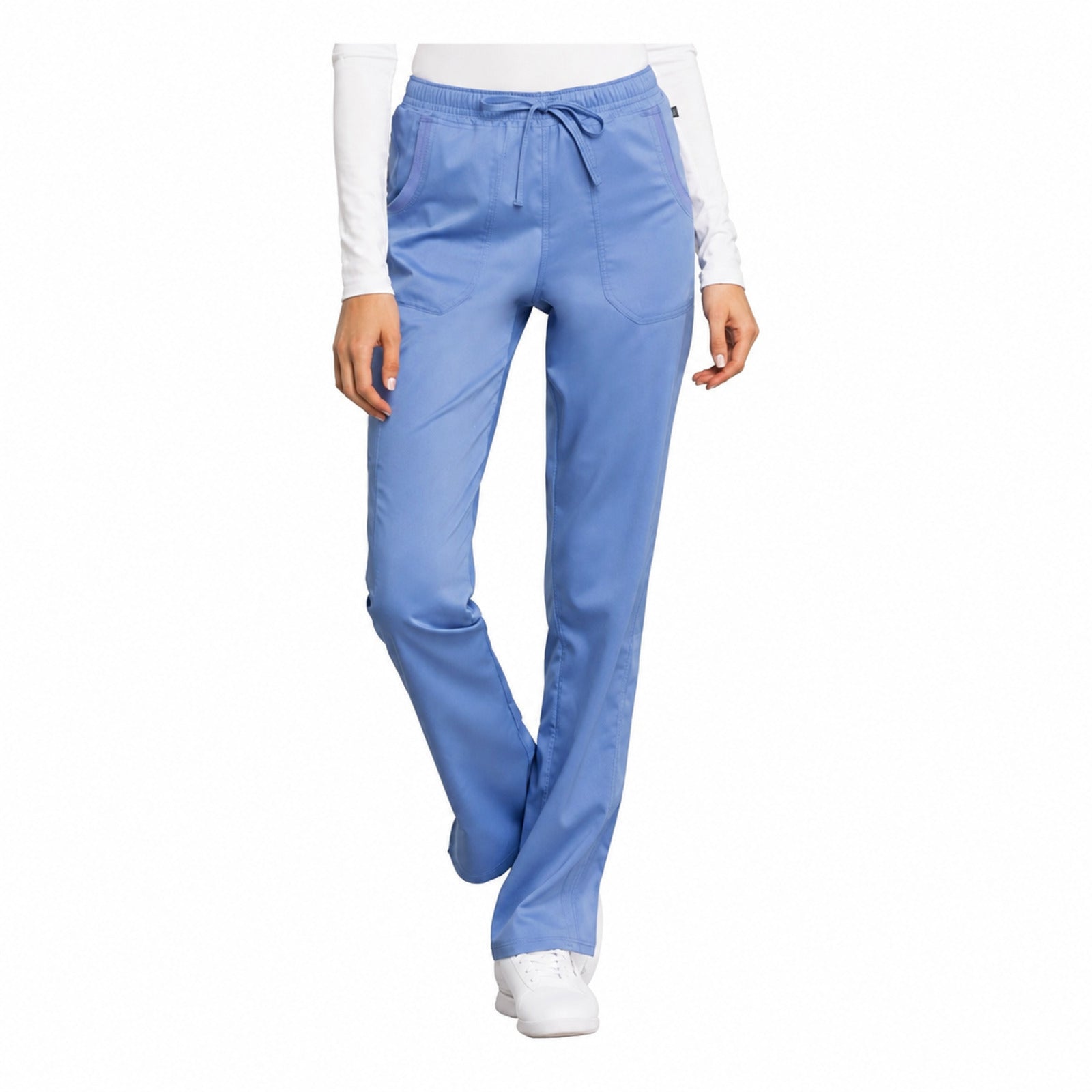 Pantalón médico Cherokee WW235 Revolution Tech azul cielo para mujer, vista 1 de la prenda | color:azul-cielo