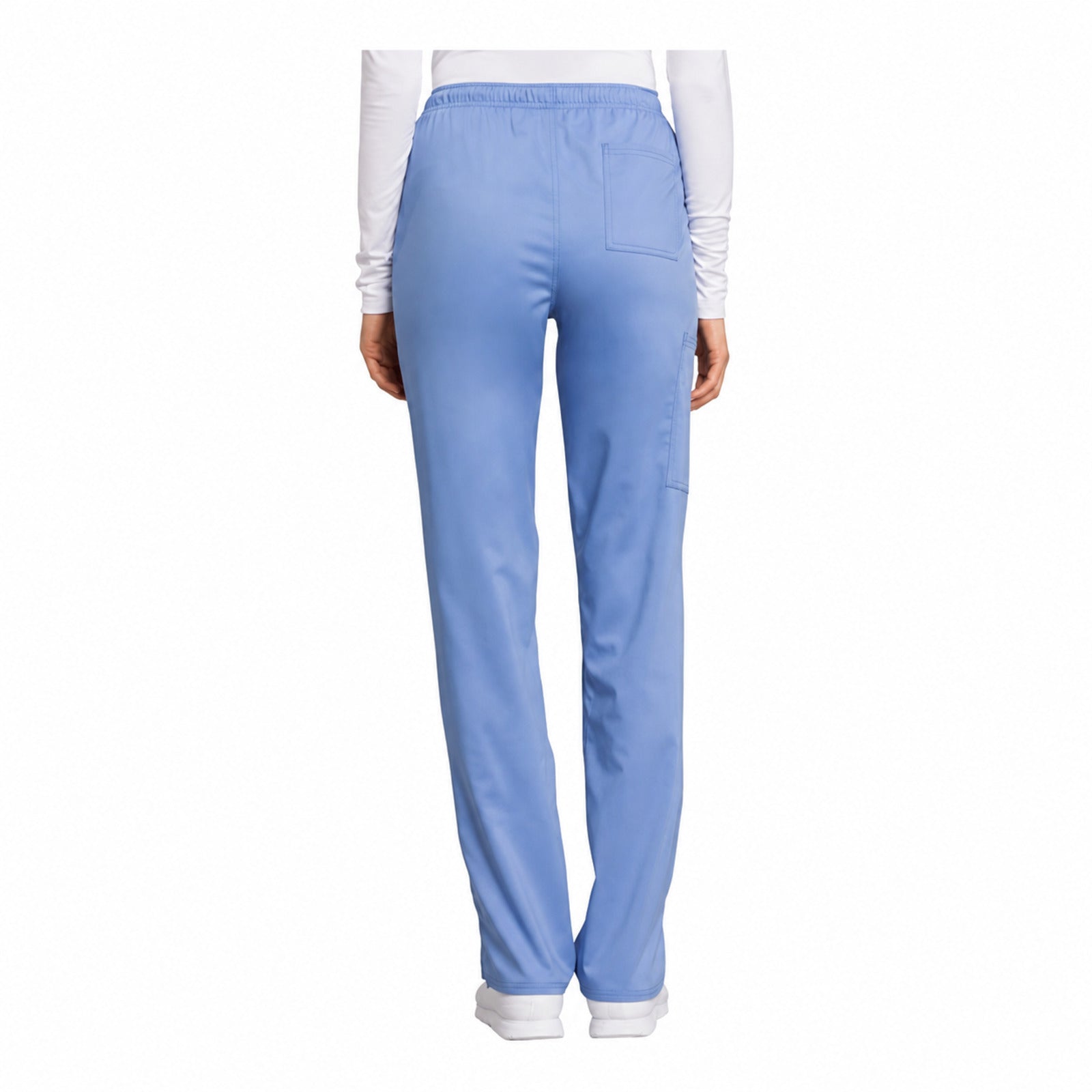 Pantalón médico Cherokee WW235 Revolution Tech azul cielo para mujer, vista 4 de la prenda | color:azul-cielo