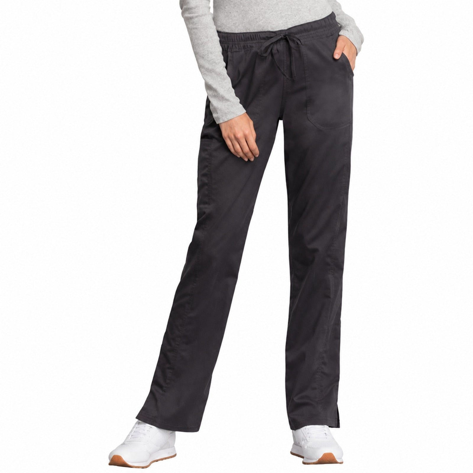 Pantalón médico Cherokee WW235 Revolution Tech gris Oxford para mujer, vista 1 de la prenda | color:gris-oxford