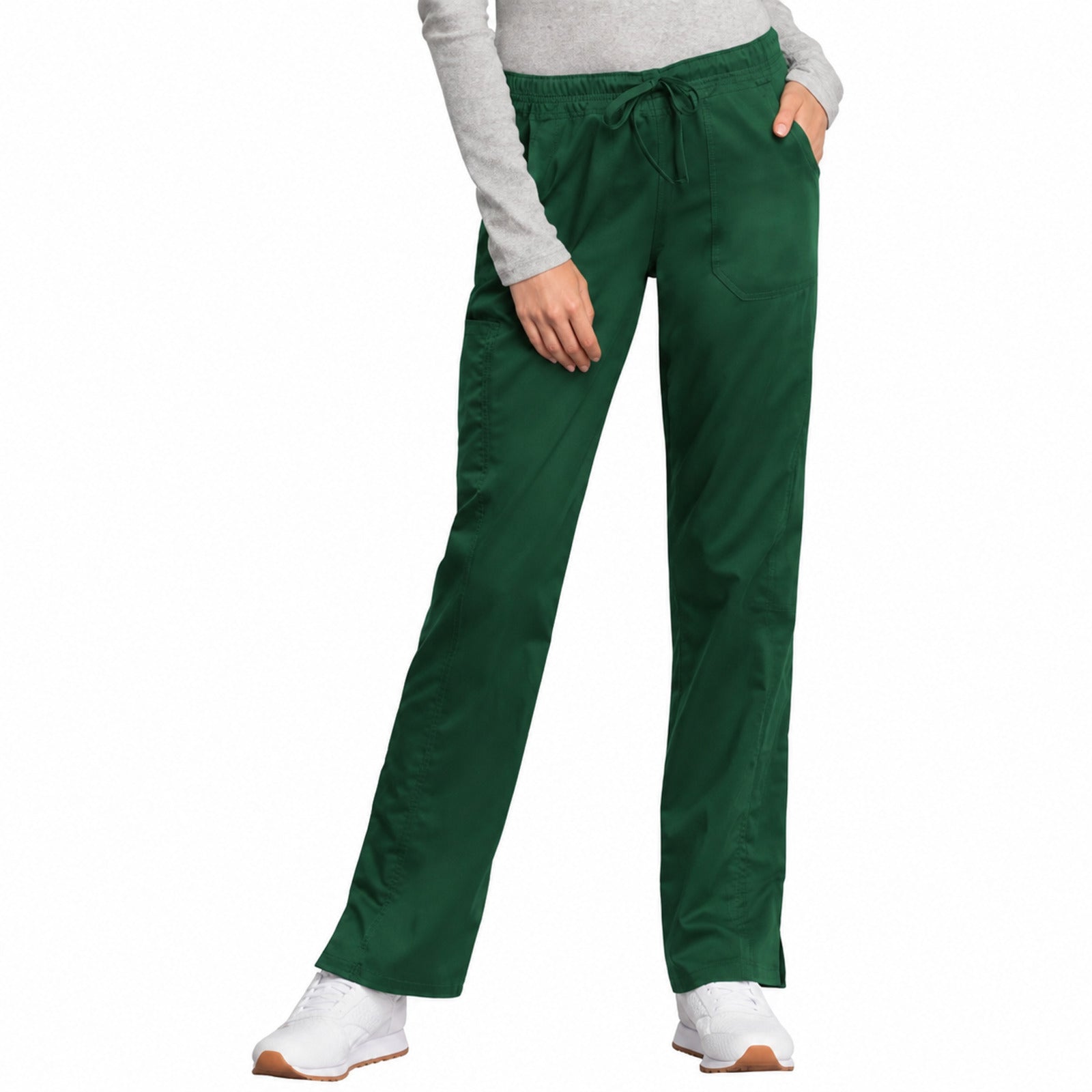Pantalón médico Cherokee WW235 Revolution Tech verde Hunter para mujer, vista 1 de la prenda | color:hunter