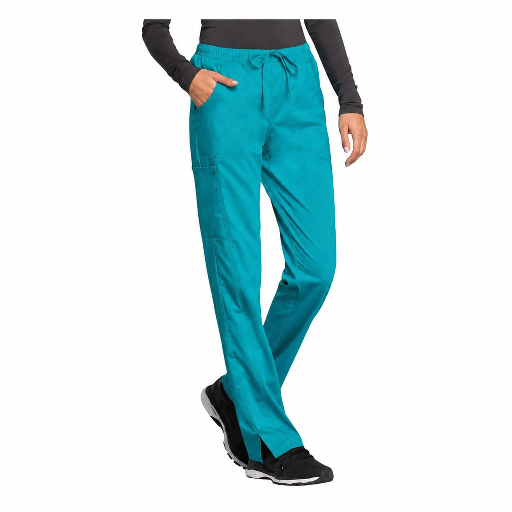 Pantalón médico Cherokee WW235 Revolution Tech jade para mujer, vista 2 de la prenda
