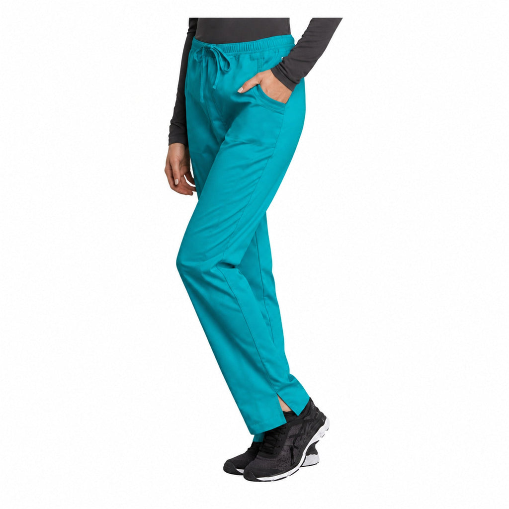 Pantalón médico Cherokee WW235 Revolution Tech jade para mujer, vista 3 de la prenda
