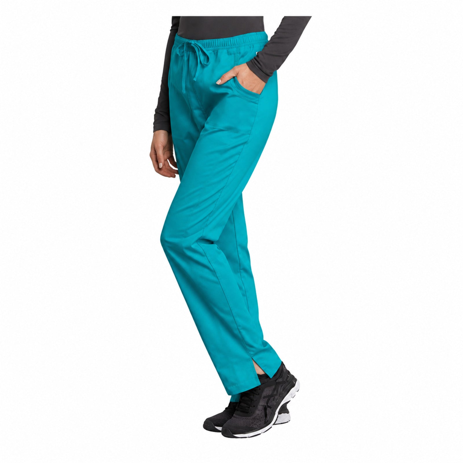 Pantalón médico Cherokee WW235 Revolution Tech jade para mujer, vista 3 de la prenda | color:jade