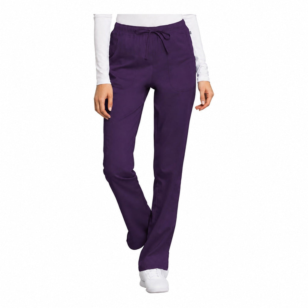 Pantalón médico Cherokee WW235 Revolution Tech morado para mujer, vista 1 de la prenda