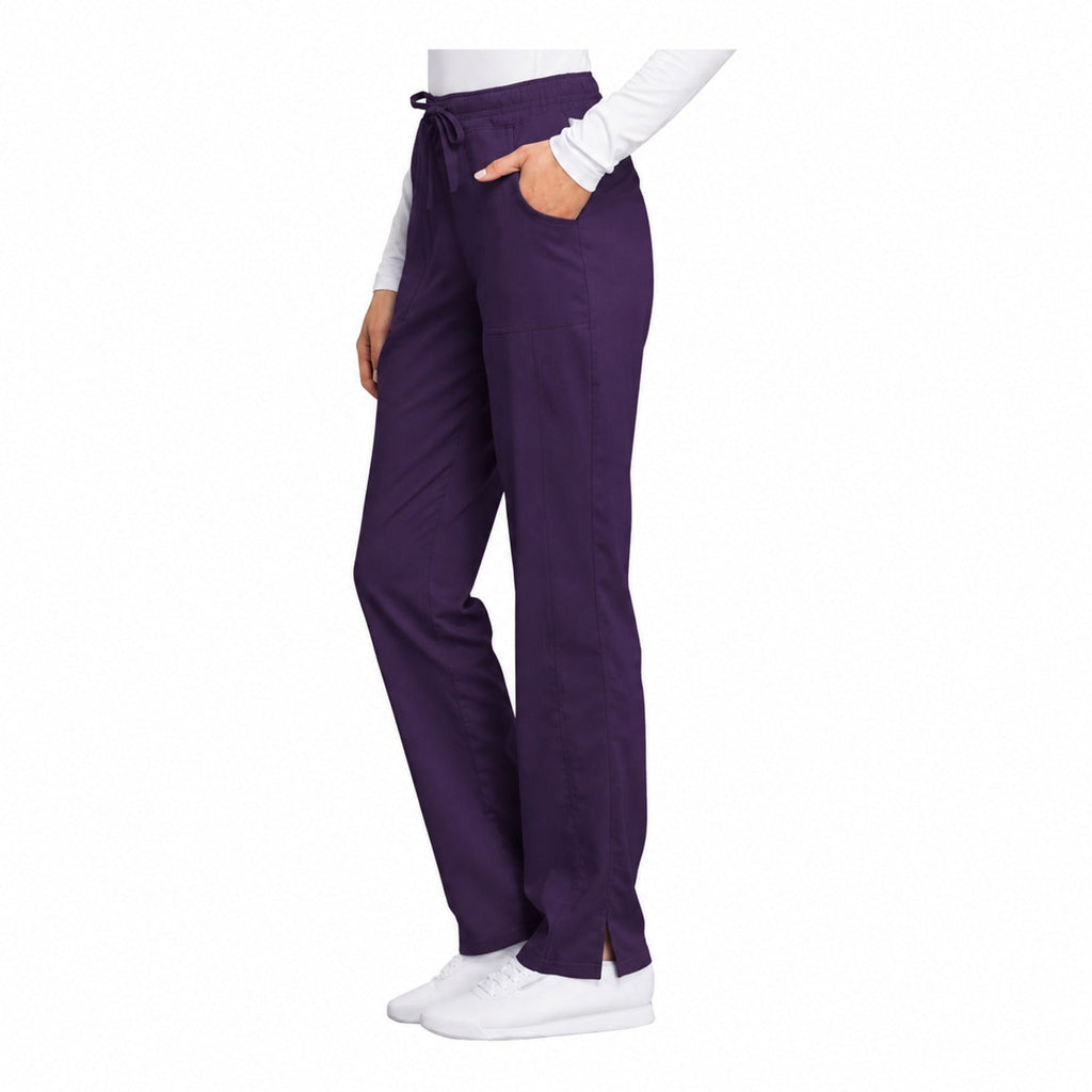 Pantalón médico Cherokee WW235 Revolution Tech morado para mujer, vista 3 de la prenda