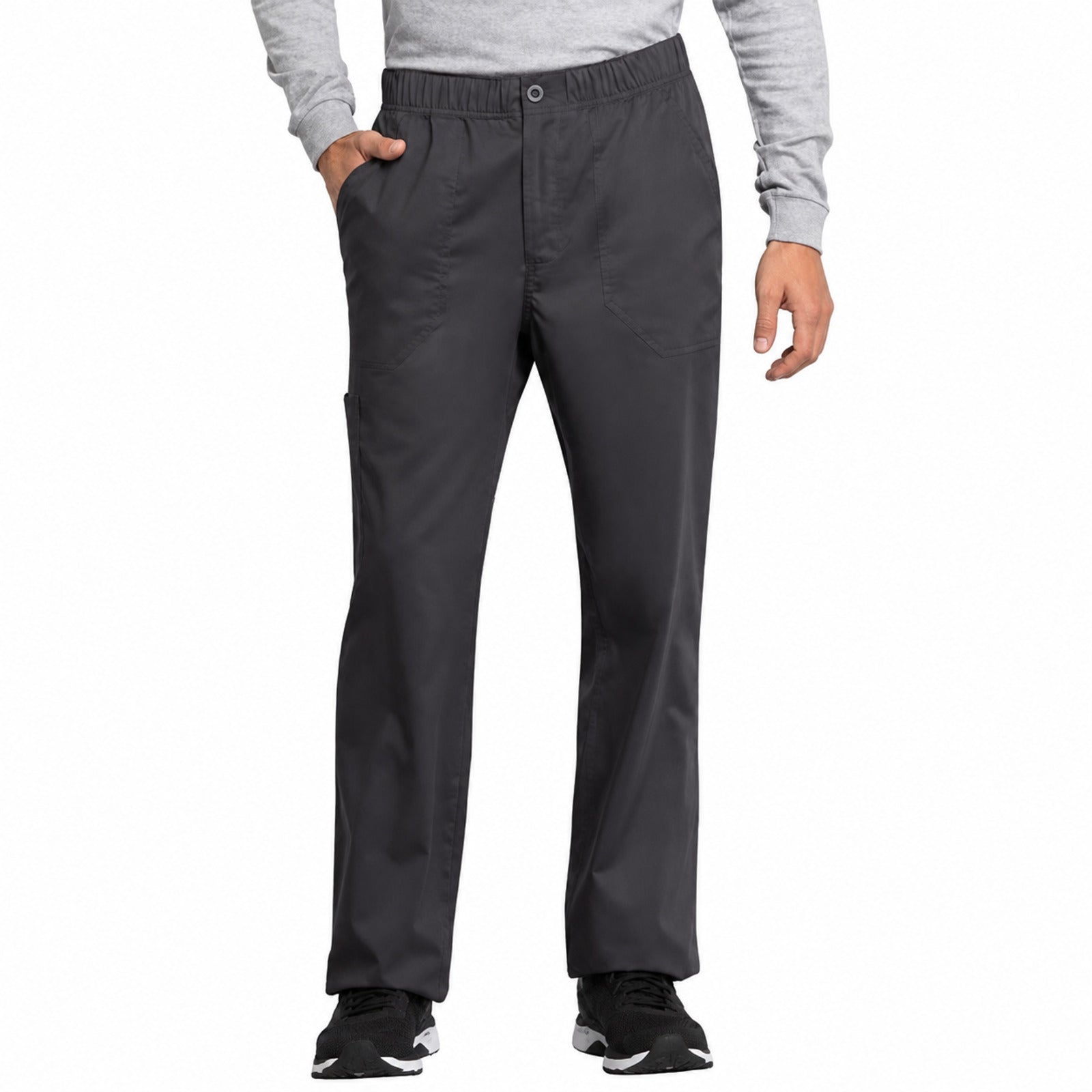 Pantalón médico Cherokee WW250 Revolution Tech gris Oxford para hombre, vista 1 de la prenda | color:gris-oxford