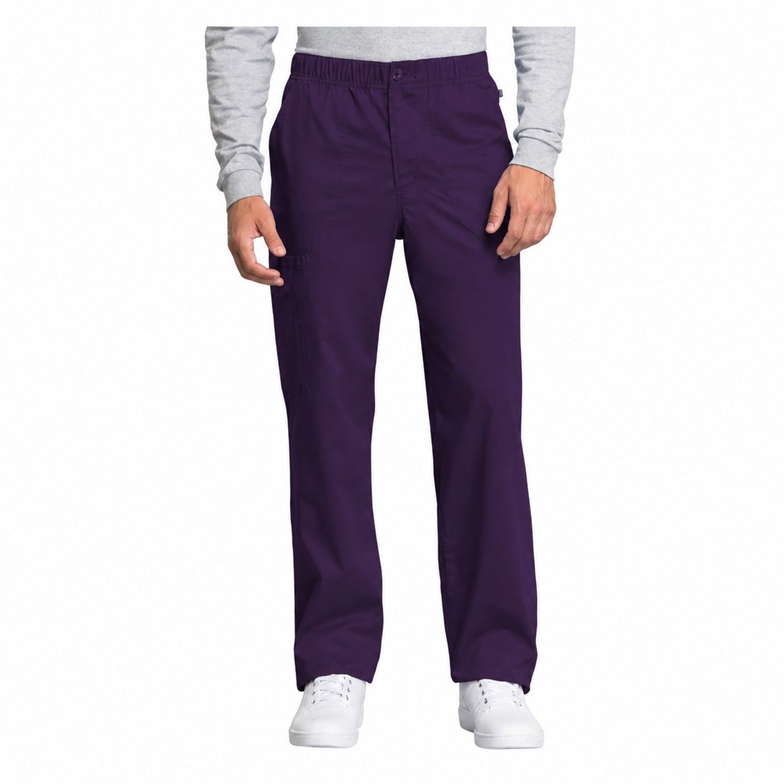 Pantalón médico Cherokee WW250 Revolution Tech morado para hombre, vista 1 de la prenda | color:morado