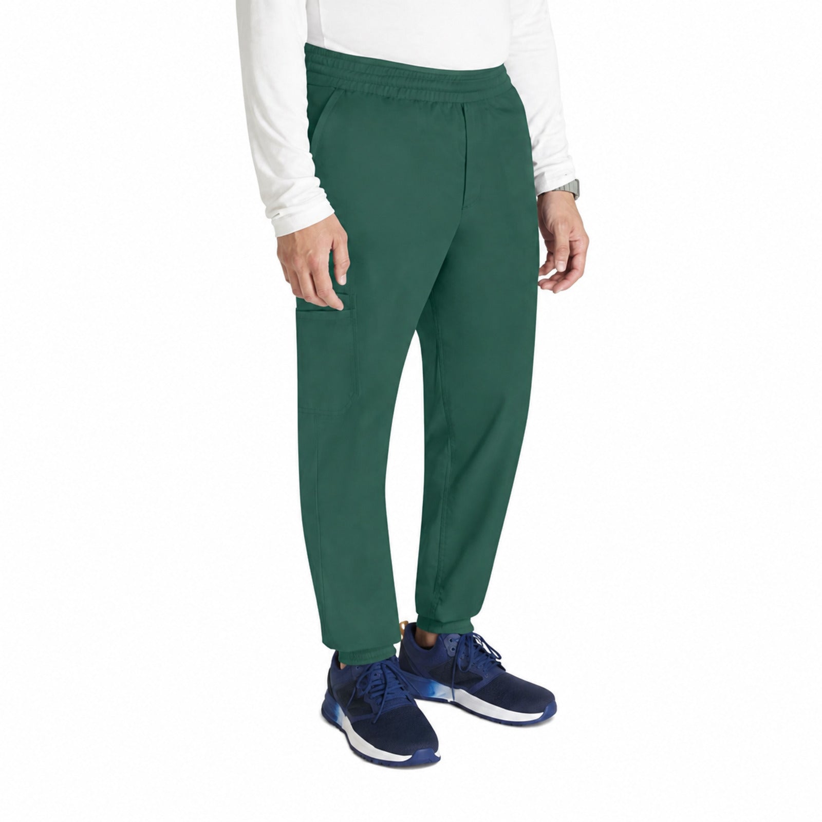 Pantalón quirúrgico jogger Cherokee WW251 Revolution verde Hunter para hombre, vista 1 de la prenda | color:hunter