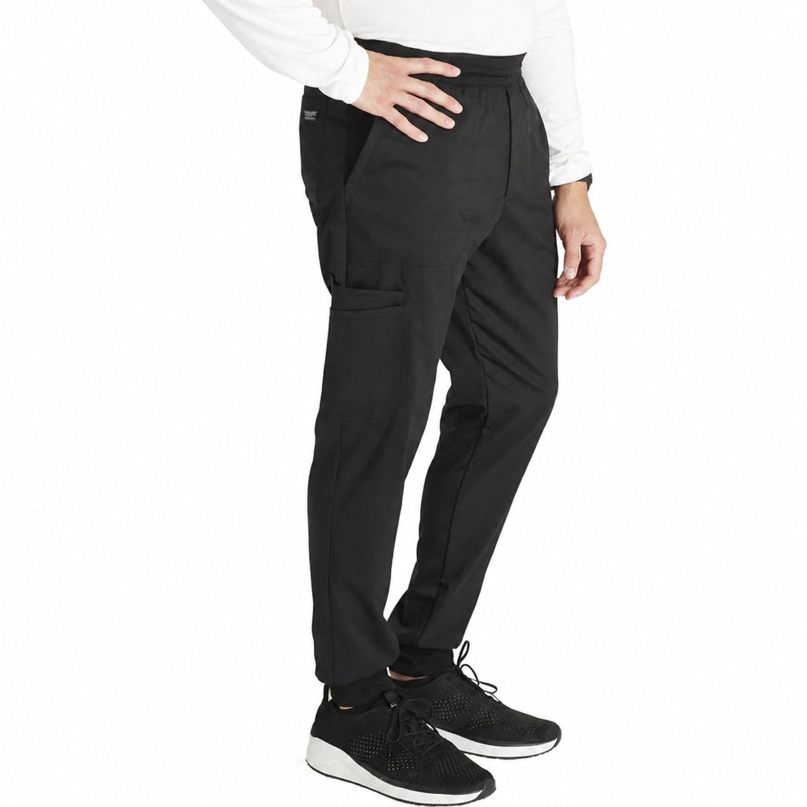 Pantalón quirúrgico jogger Cherokee WW251 Revolution negro para hombre, vista 2 de la prenda | color:negro