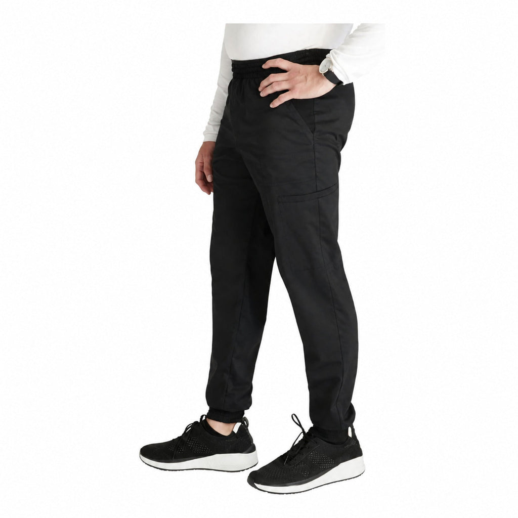 Pantalón quirúrgico jogger Cherokee WW251 Revolution negro para hombre, vista 3 de la prenda