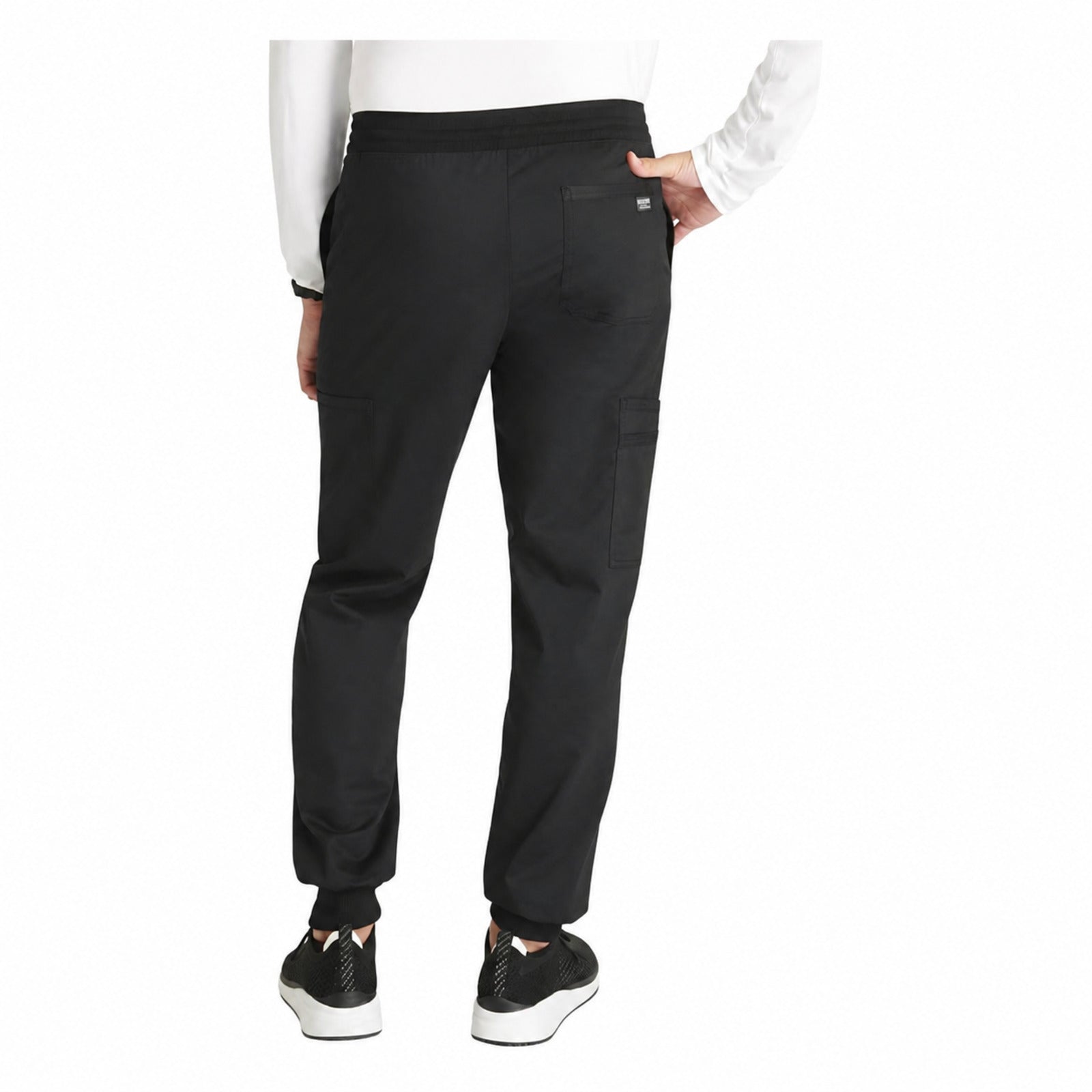 Pantalón quirúrgico jogger Cherokee WW251 Revolution negro para hombre, vista 4 de la prenda | color:negro