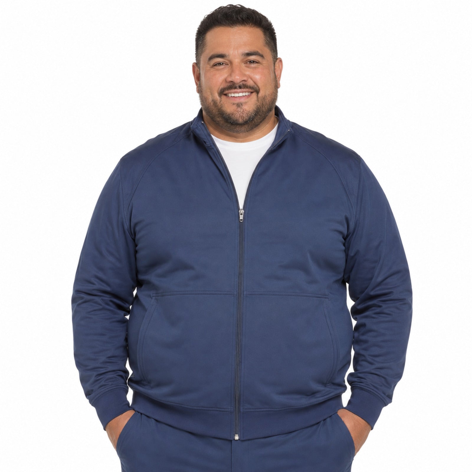 Chamarra médica Cherokee WW300 Core Stretch azul marino para hombre talla extra, vista 1 de la prenda | color:azul-marino