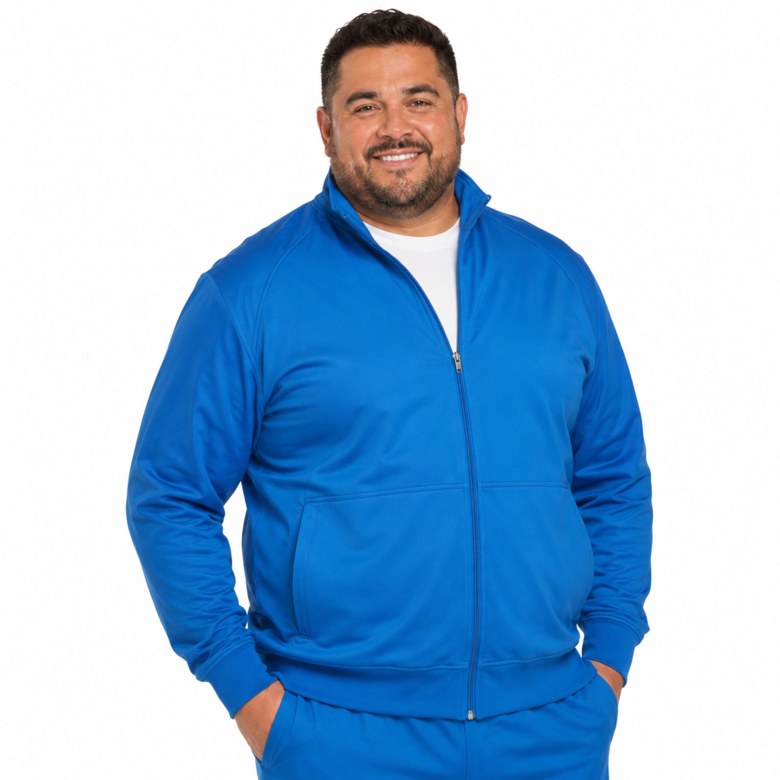 Chamarra médica Cherokee WW300 Core Stretch azul rey para hombre talla extra, vista 1 de la prenda | color:azul-rey