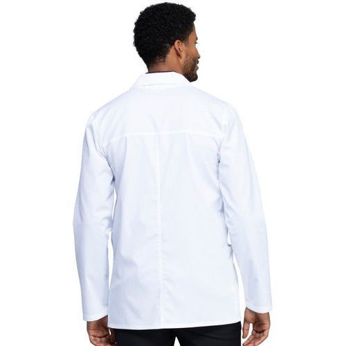Bata repelente antimicrobial Cherokee WW400AB Blanca para hombre en talla extra, vista 4 de la prenda