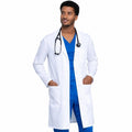 Bata médica repelente Cherokee WW410AB Workwear Revolution para hombre Blanca, vista 1 de la prenda | color:blanca