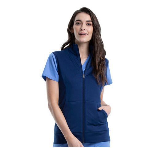 Chaleco clínico Cherokee WW521 Azul marino para mujer, vista 1 de la prenda | color:ww521-nav-azul-marino