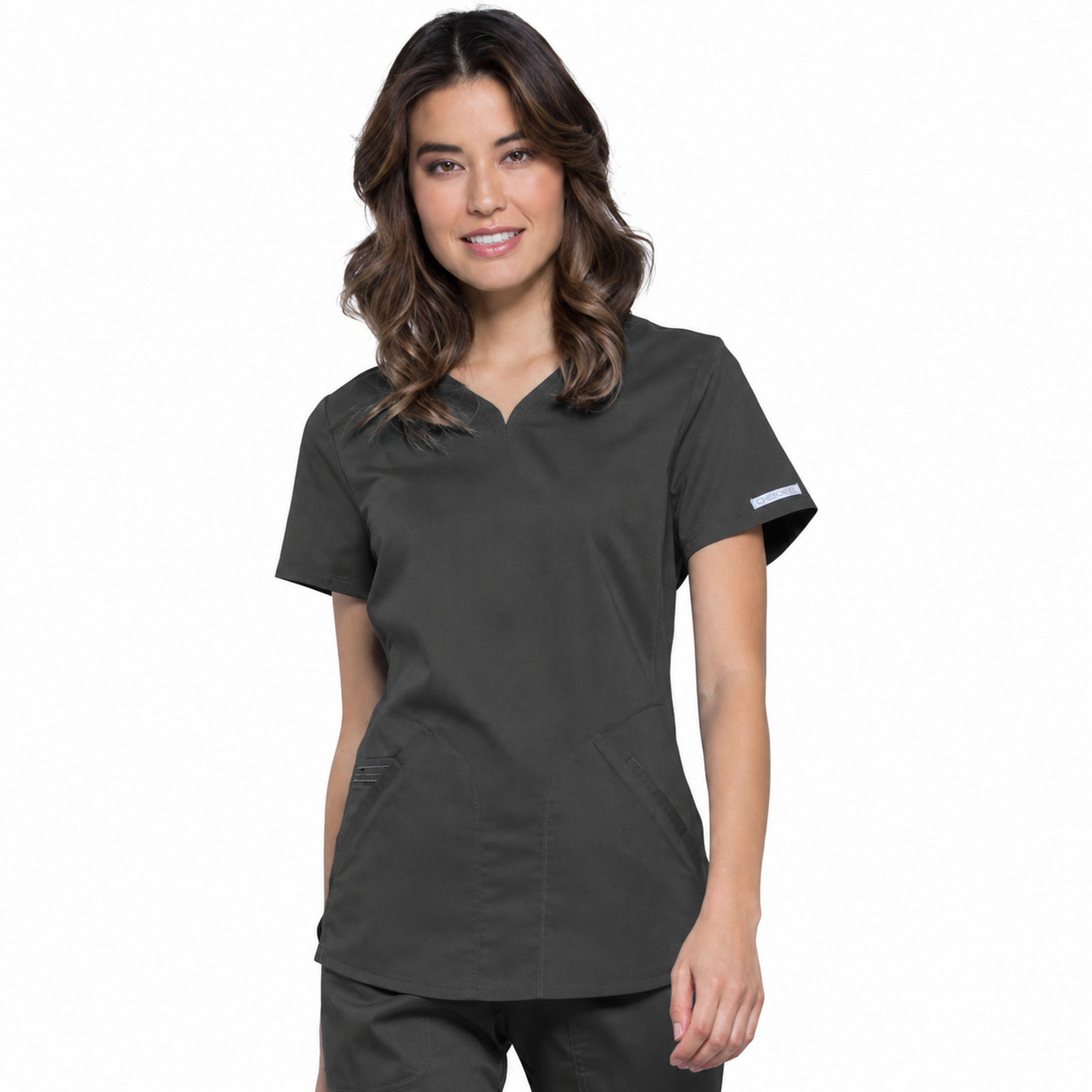 Filipina médica Cherokee Revolution WW601 para mujer color gris Oxford, vista frontal