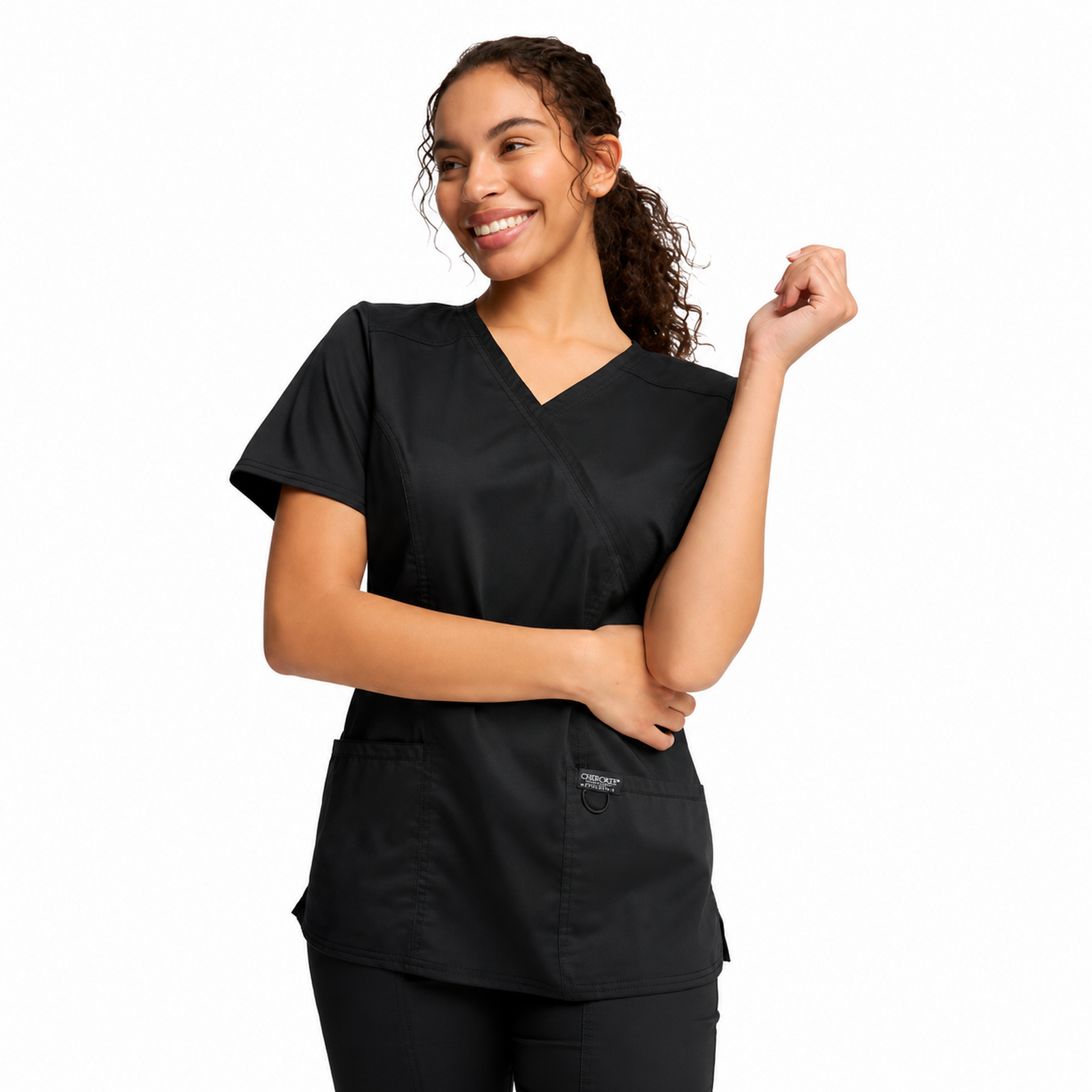 Filipina quirúrgica Cherokee WW610 Negro para mujer, vista 1 de la prenda | color:blk-negro