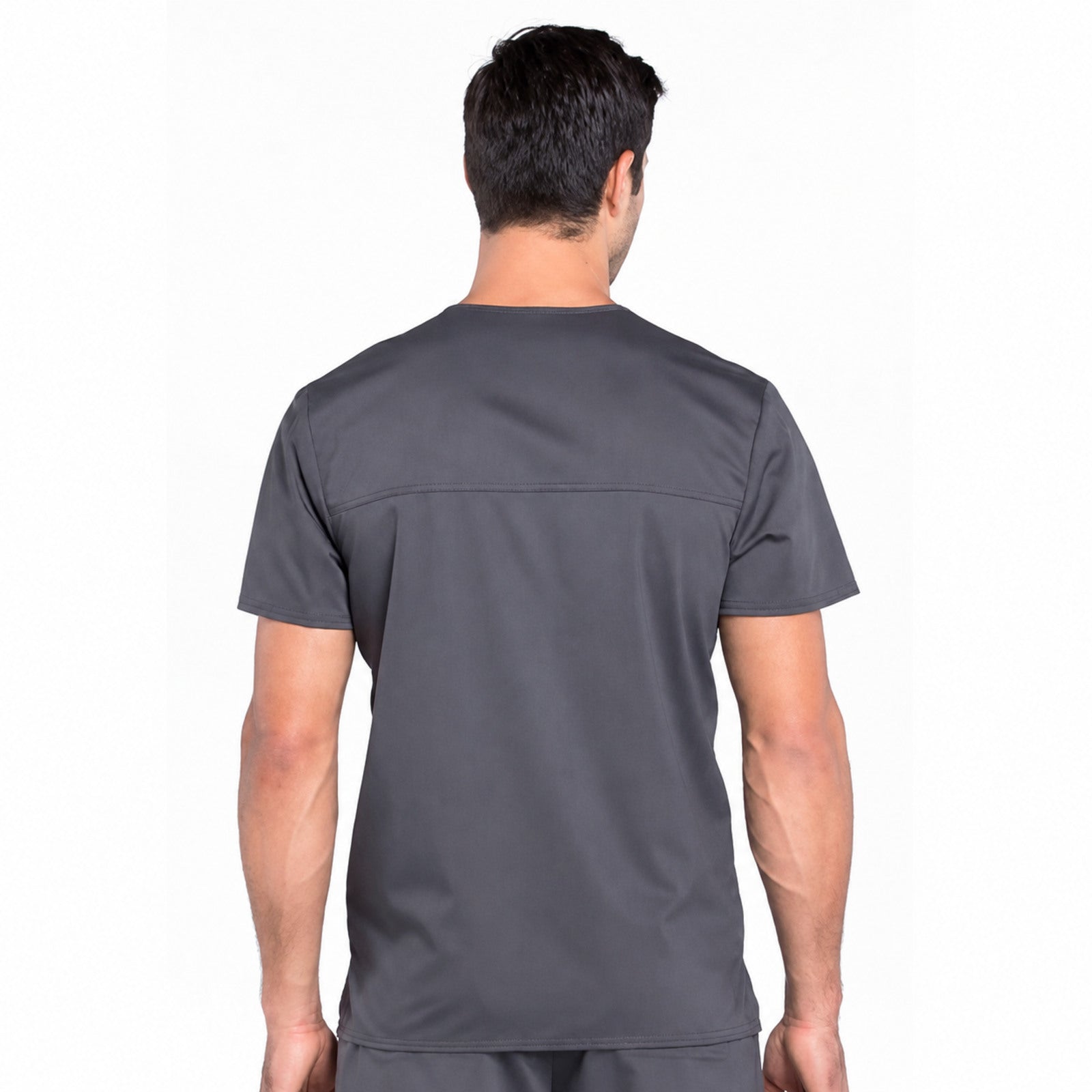 Filipina médica Cherokee WW670 para hombre color Gris Oxford, vista posterior | color:gris-oxford