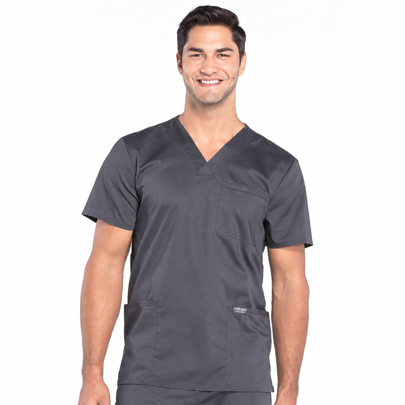 Filipina médica Cherokee WW670 para hombre color Gris Oxford, vista frontal | color:gris-oxford