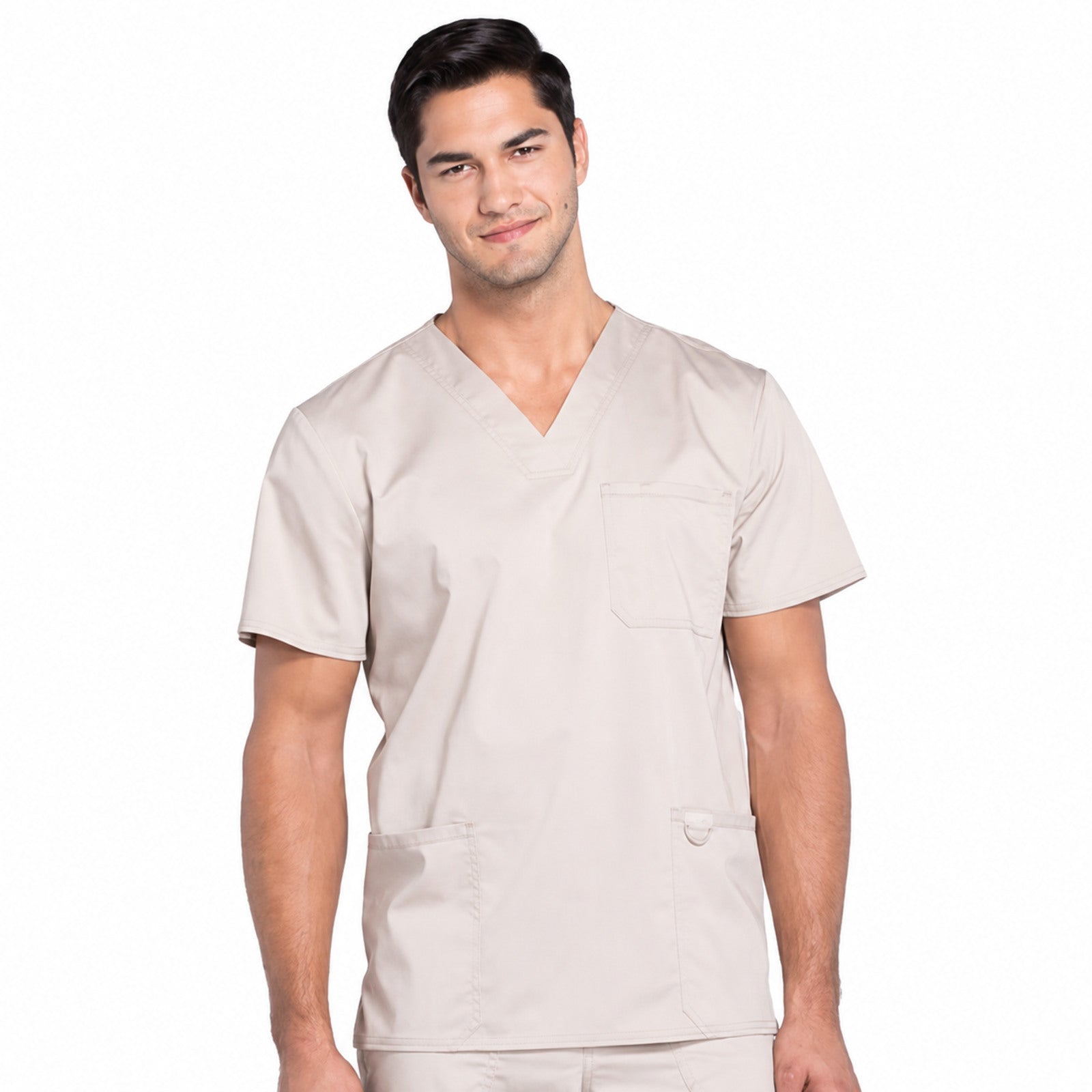Filipina médica Cherokee WW670 para hombre color Khaki, vista frontal | color:khaki