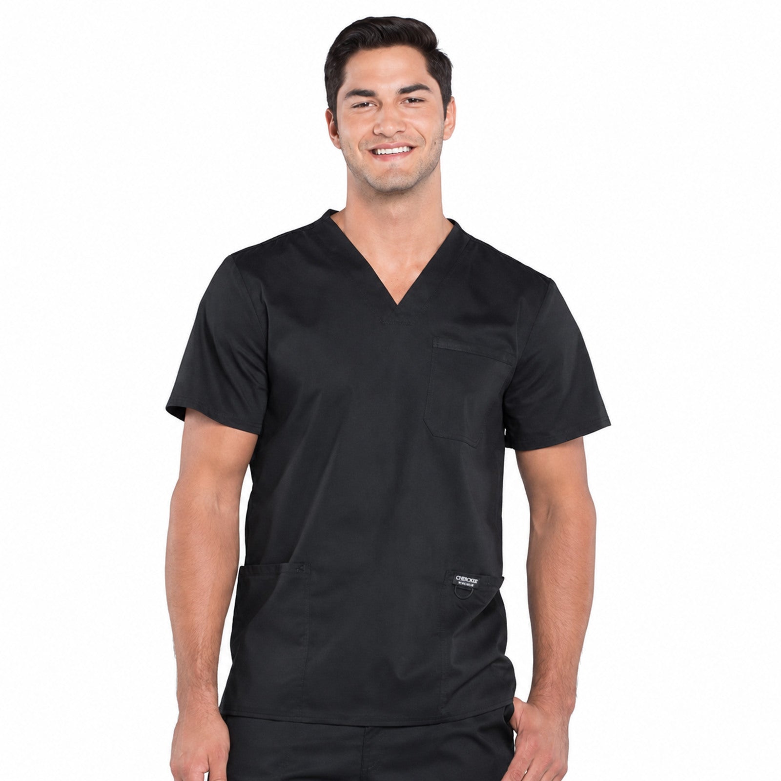 Filipina médica Cherokee WW670 para hombre color Negro, vista frontal | color:negro