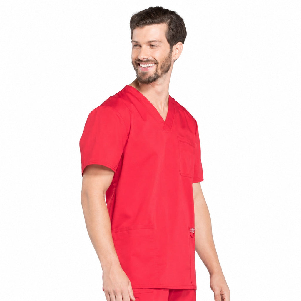 Filipina médica Cherokee WW670 para hombre color Rojo, vista tres cuartos