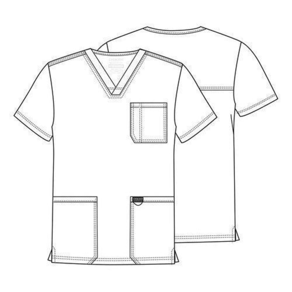 Ficha técnica de la filipina médica Cherokee WW670 para hombre color Uva