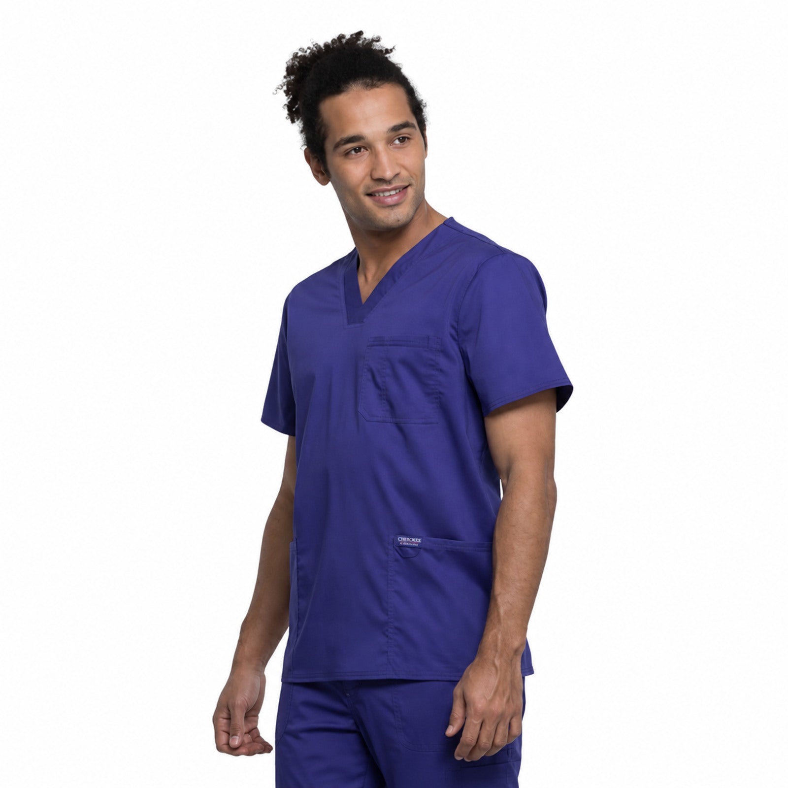 Filipina médica Cherokee WW670 para hombre color Uva, vista lateral | color:uva