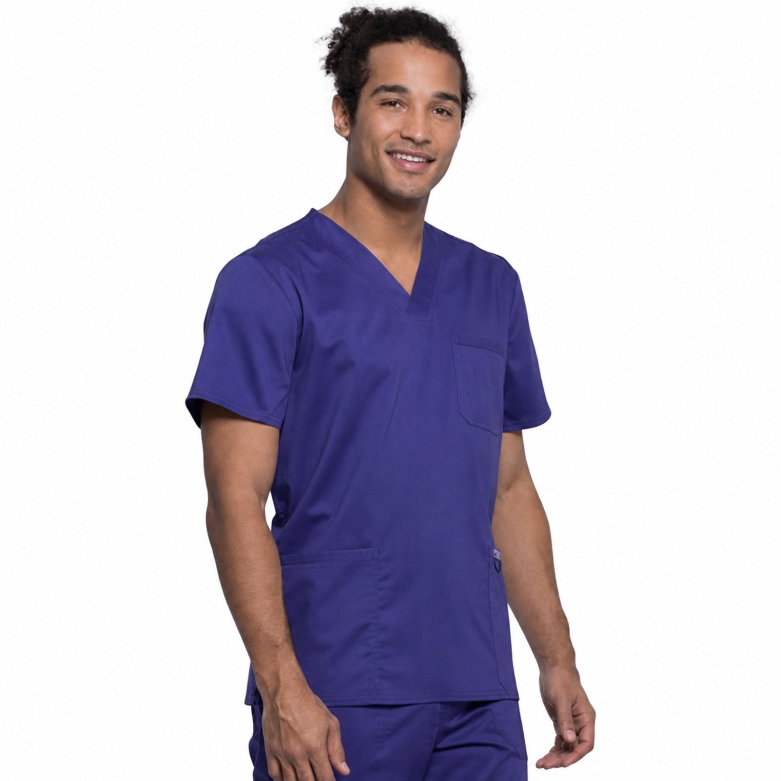 Filipina médica Cherokee WW670 para hombre color Uva, vista tres cuartos | color:uva