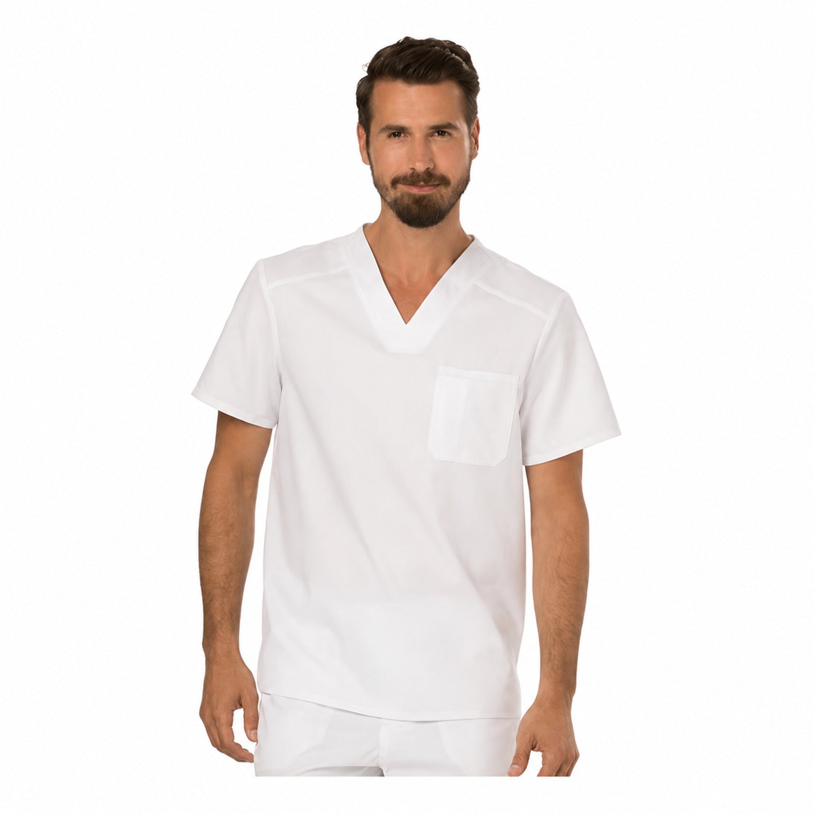 Filipina quirúrgica Cherokee WW690 Blanca para hombre, vista 1 de la prenda | color:wht-blanca