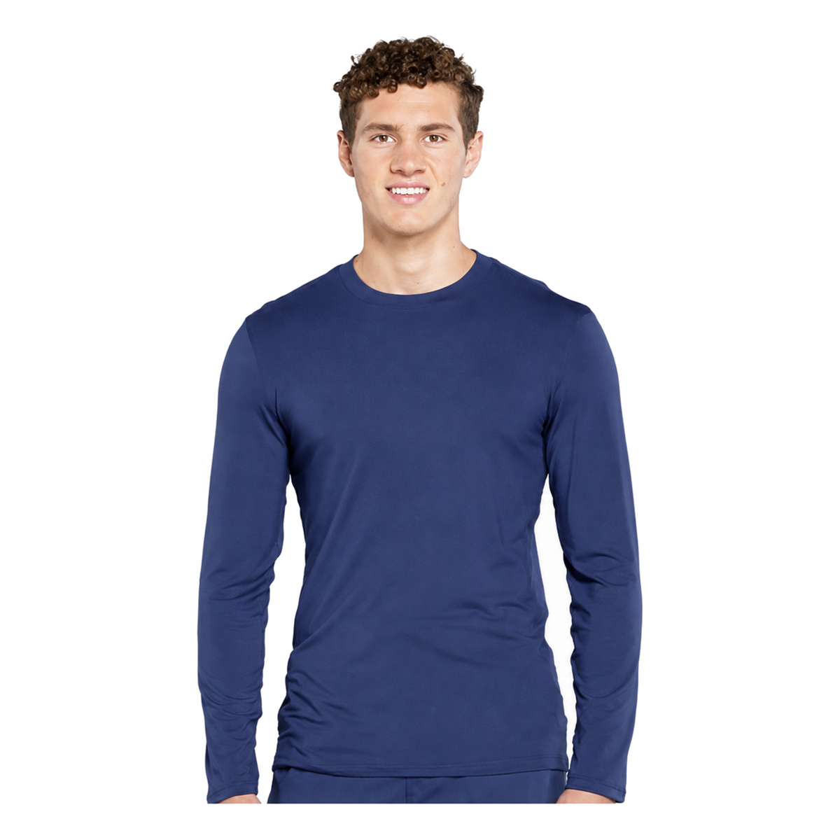 Playera quirúrgica Cherokee WW700 para hombre Azul marino, vista frontal | color:azul-marino