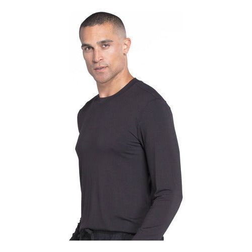 Playera quirúrgica Cherokee WW700 Negra para hombre, vista 3 de la prenda | color:blk-negra