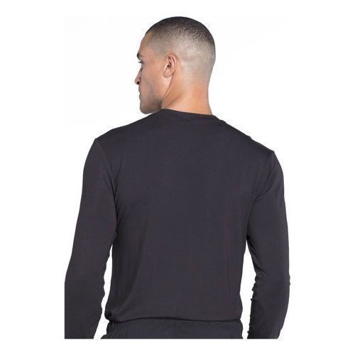 Playera quirúrgica Cherokee WW700 Negra para hombre, vista 4 de la prenda | color:blk-negra