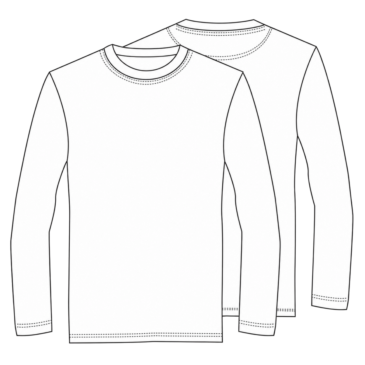 Playera quirúrgica Cherokee WW700 para hombre Negra, dibujo técnico de frente y espalda | color:negra